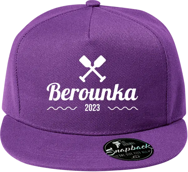 Snapback kšiltovka Název řeky a rok