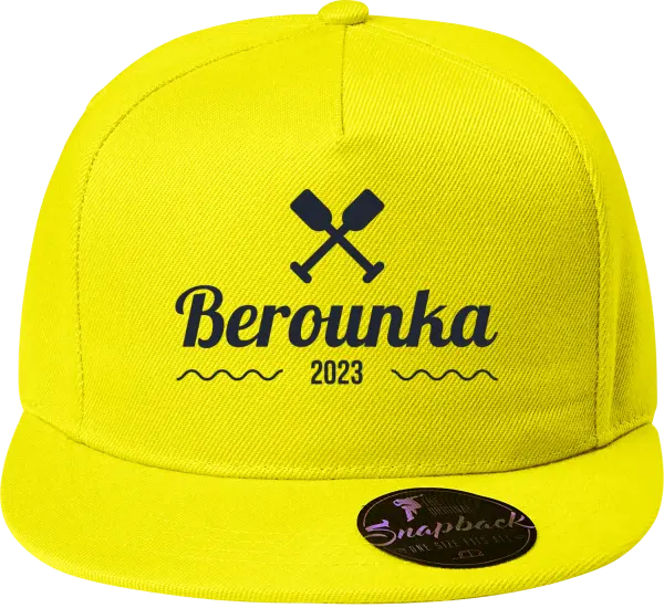 Snapback kšiltovka Název řeky a rok