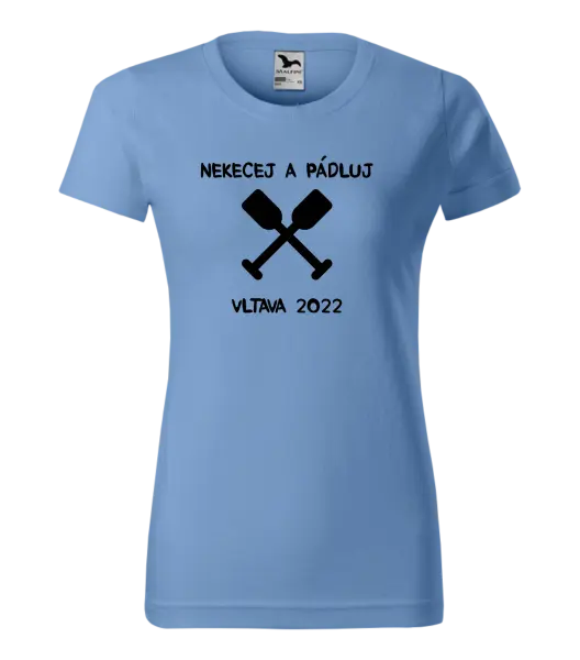 Dámské vodácké tričko Nekecej a pádluj