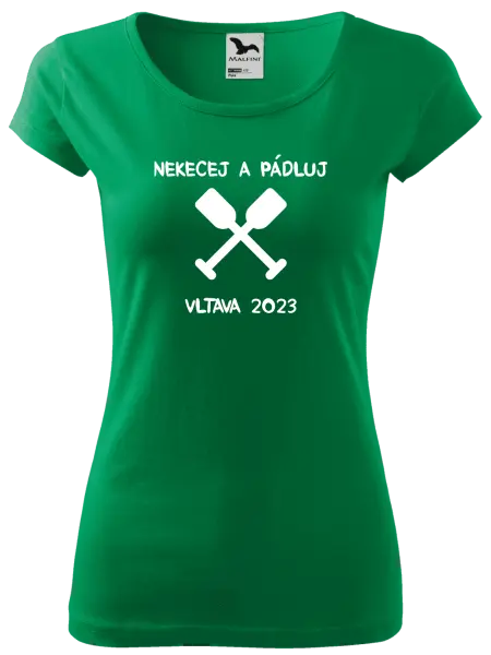 Dámské vodácké tričko Nekecej a pádluj