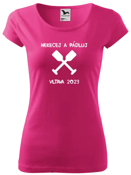 Dámské vodácké tričko Nekecej a pádluj