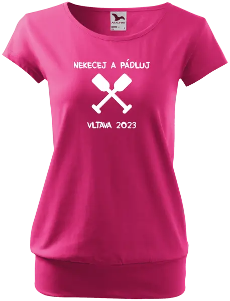 Dámské vodácké tričko Nekecej a pádluj