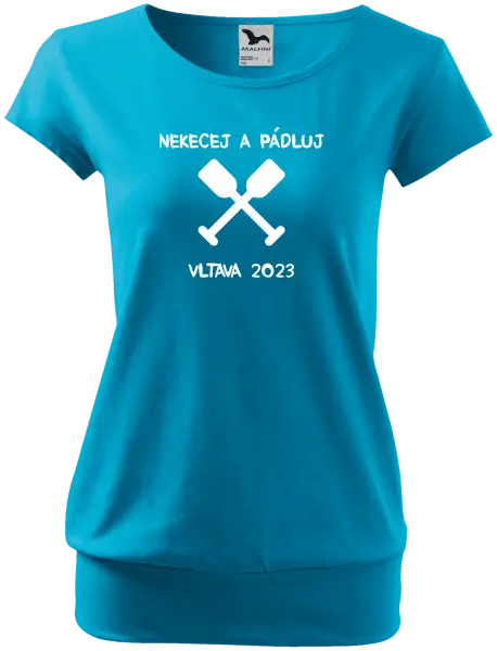 Dámské vodácké tričko Nekecej a pádluj