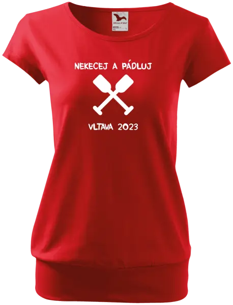 Dámské vodácké tričko Nekecej a pádluj
