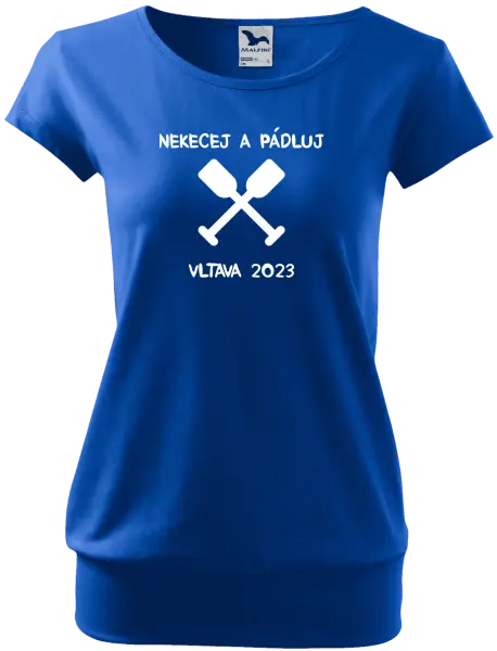 Dámské vodácké tričko Nekecej a pádluj