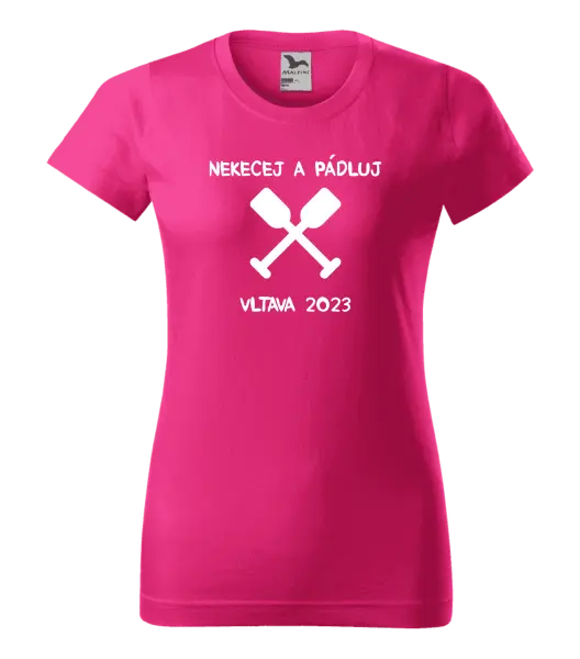 Dámské vodácké tričko Nekecej a pádluj