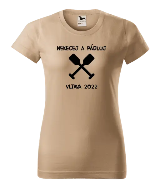 Dámské vodácké tričko Nekecej a pádluj