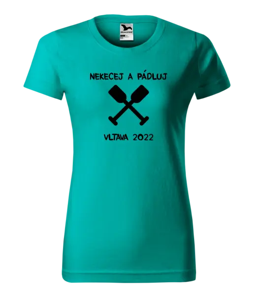 Dámské vodácké tričko Nekecej a pádluj