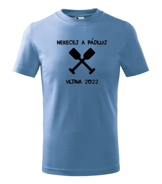 Dětské vodácké tričko Nekecej a pádluj