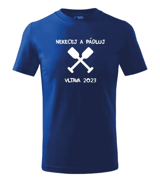Dětské vodácké tričko Nekecej a pádluj