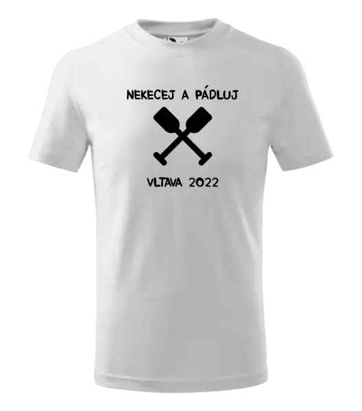 Dětské vodácké tričko Nekecej a pádluj