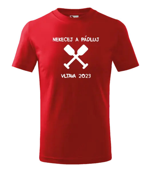 Dětské vodácké tričko Nekecej a pádluj