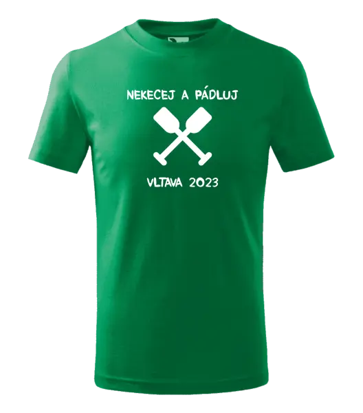 Dětské vodácké tričko Nekecej a pádluj