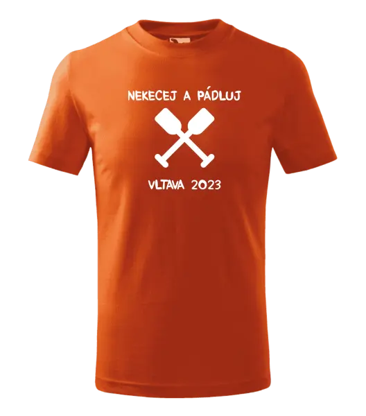 Dětské vodácké tričko Nekecej a pádluj