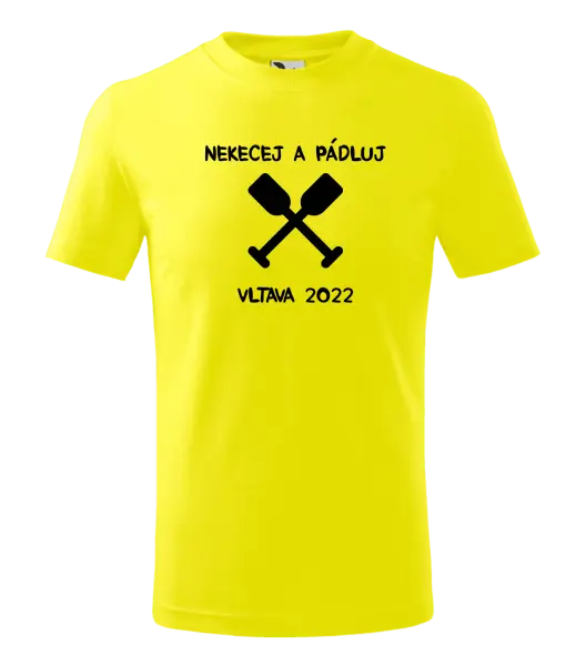 Dětské vodácké tričko Nekecej a pádluj