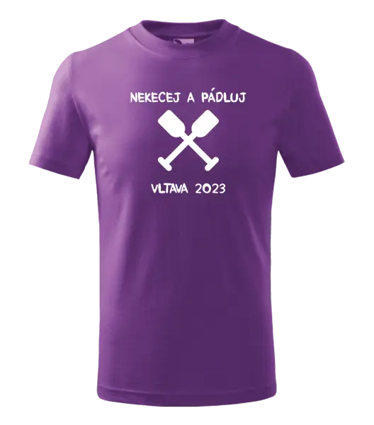 Dětské vodácké tričko Nekecej a pádluj