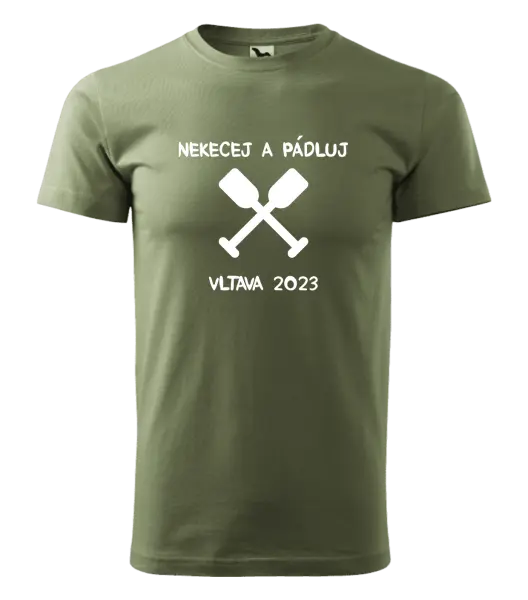Pánské vodácké tričko Nekecej a pádluj