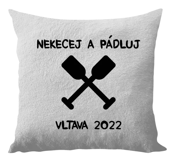 Polštář Nekecej a pádluj