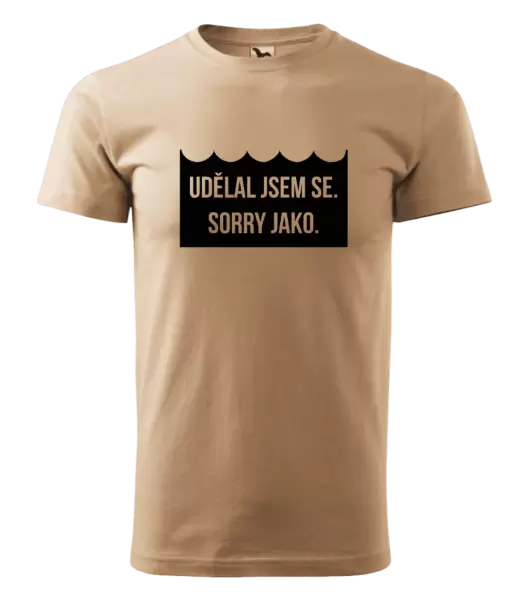 Pánské vodácké tričko Udělal jsem se. Sorry jako.