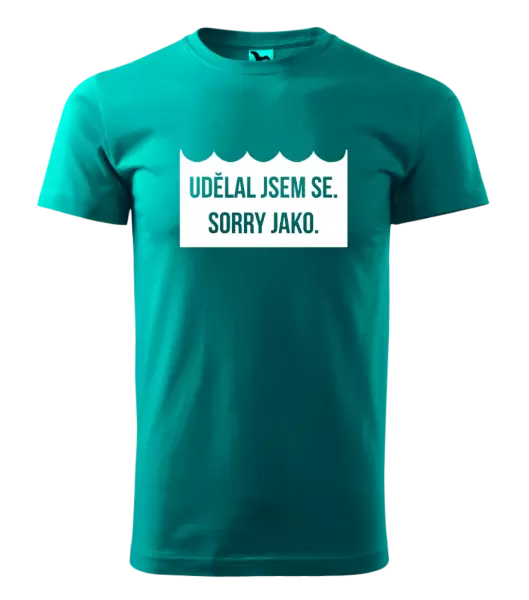 Pánské vodácké tričko Udělal jsem se. Sorry jako.