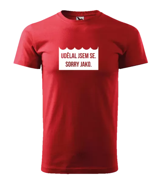 Pánské vodácké tričko Udělal jsem se. Sorry jako.