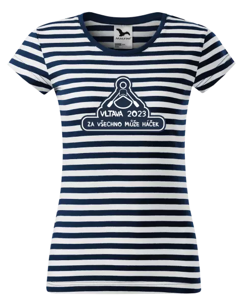 Dámské vodácké tričko Za všechno může háček