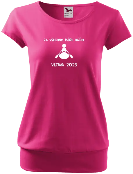 Dámské vodácké tričko Za všechno může háček