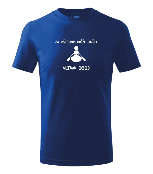 Dětské vodácké tričko Za všechno může háček