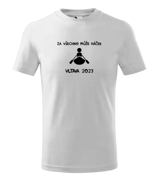 Dětské vodácké tričko Za všechno může háček