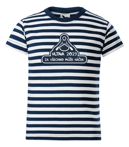 Dětské vodácké tričko Za všechno může háček