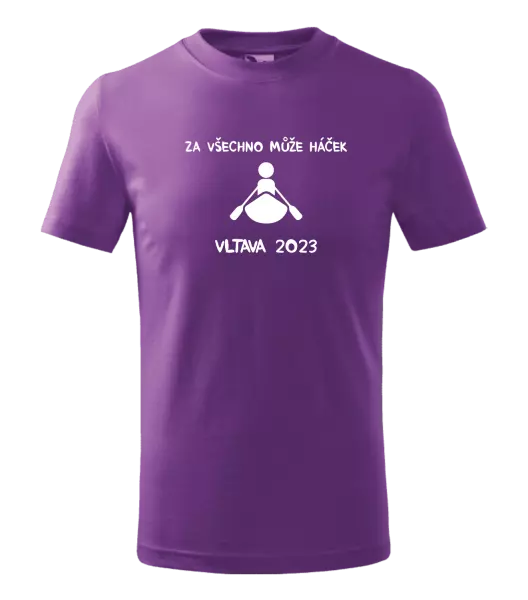 Dětské vodácké tričko Za všechno může háček