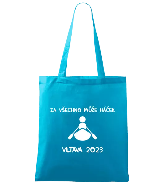 Látková taška Za všechno může háček