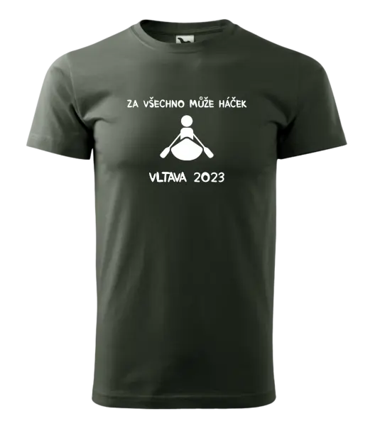 Pánské vodácké tričko Za všechno může háček