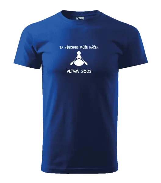 Pánské vodácké tričko Za všechno může háček