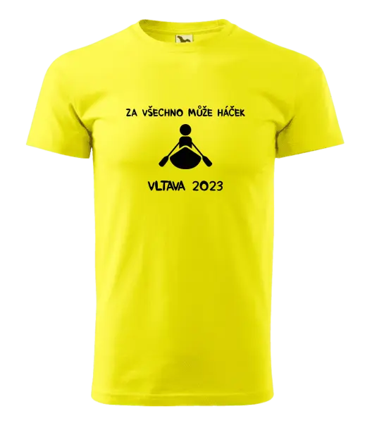 Pánské vodácké tričko Za všechno může háček