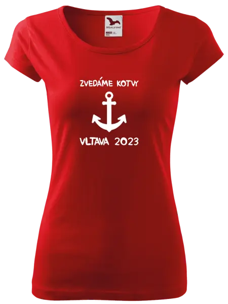 Dámské vodácké tričko Zvedáme kotvy