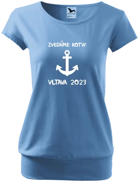 Dámské vodácké tričko Zvedáme kotvy