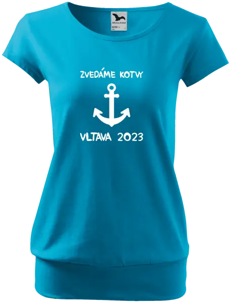 Dámské vodácké tričko Zvedáme kotvy