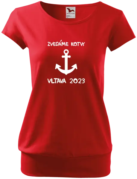 Dámské vodácké tričko Zvedáme kotvy