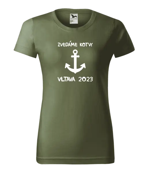 Dámské vodácké tričko Zvedáme kotvy