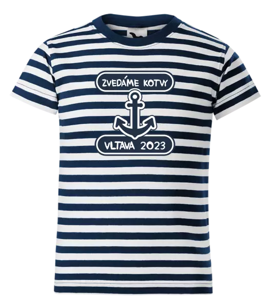 Dětské vodácké tričko Zvedáme kotvy