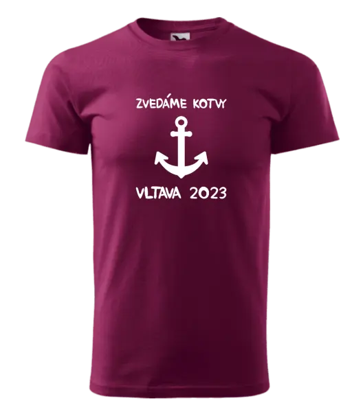 Pánské vodácké tričko Zvedáme kotvy