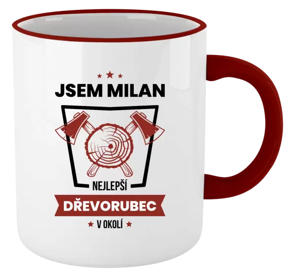 Hrnek Nejlepší v okolí - dřevorubec