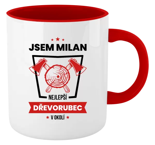 Hrnek Nejlepší v okolí - dřevorubec