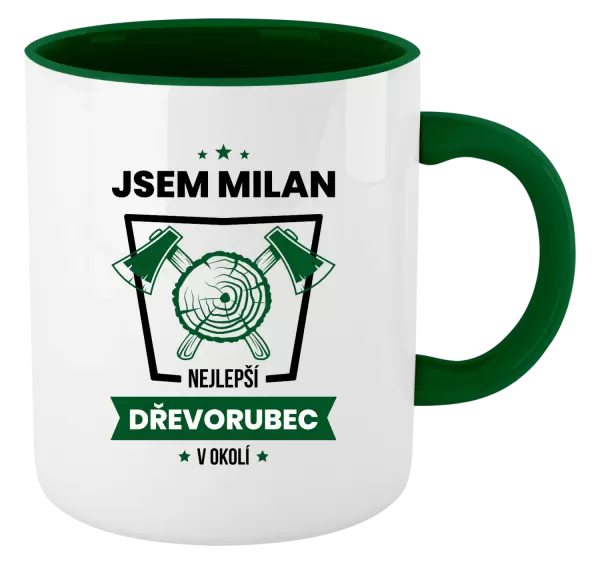 Hrnek Nejlepší v okolí - dřevorubec