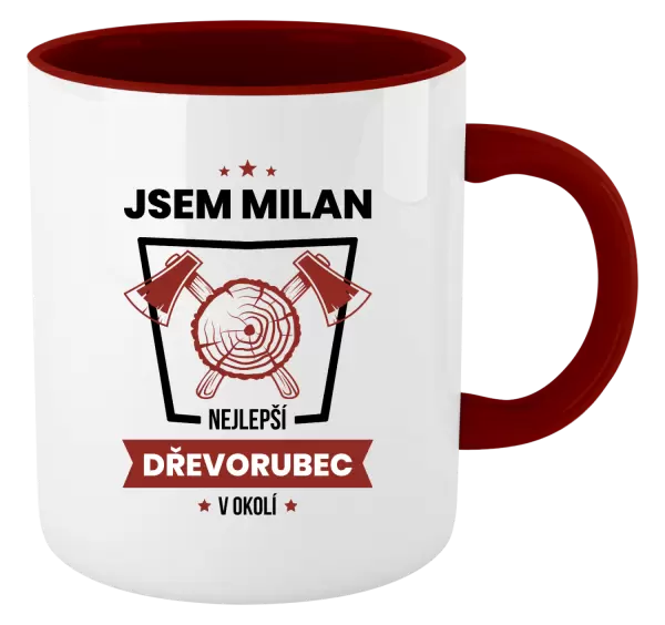 Hrnek Nejlepší v okolí - dřevorubec