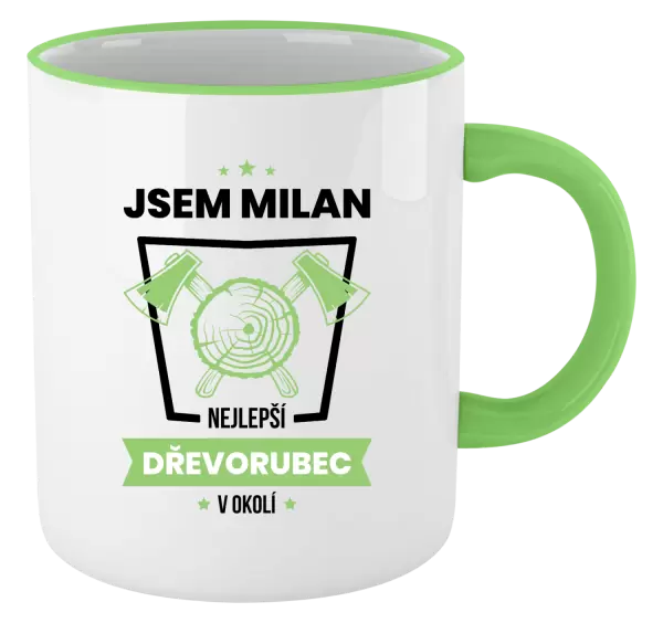 Hrnek Nejlepší v okolí - dřevorubec