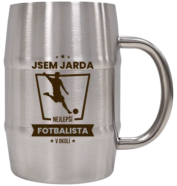 Nerezový chladicí půllitr Nejlepší v okolí - fotbalista