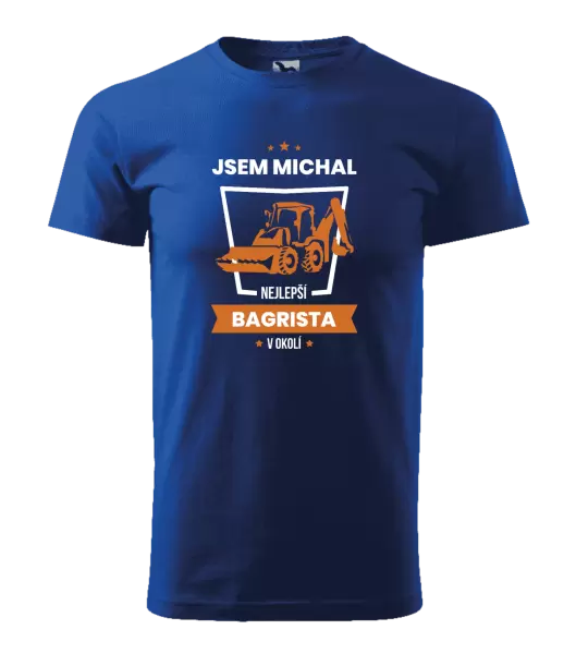 Pánské tričko Nejlepší v okolí - bagrista