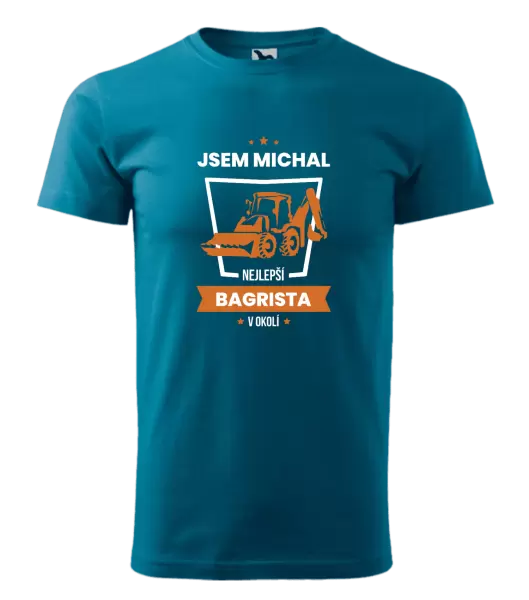 Pánské tričko Nejlepší v okolí - bagrista